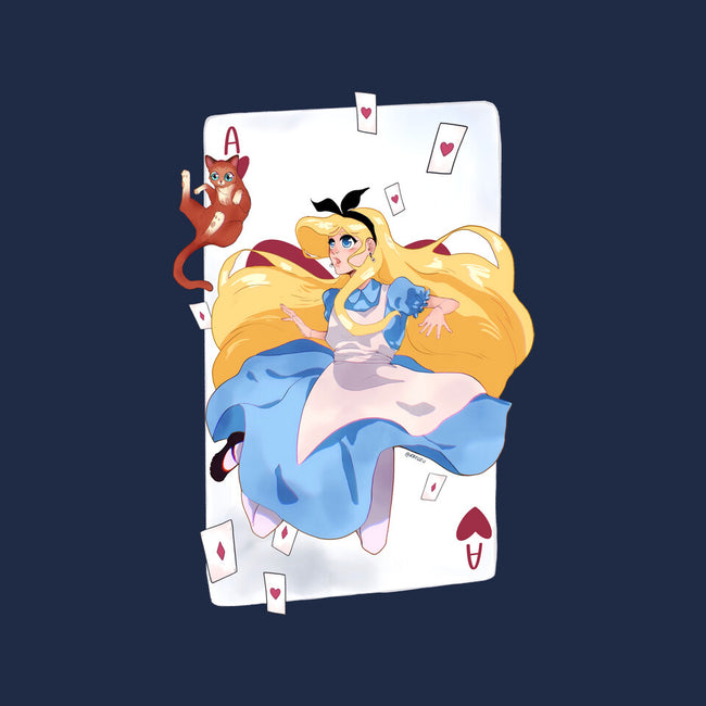 Wonderland Card-Womens-V-Neck-Tee-Rayuzu