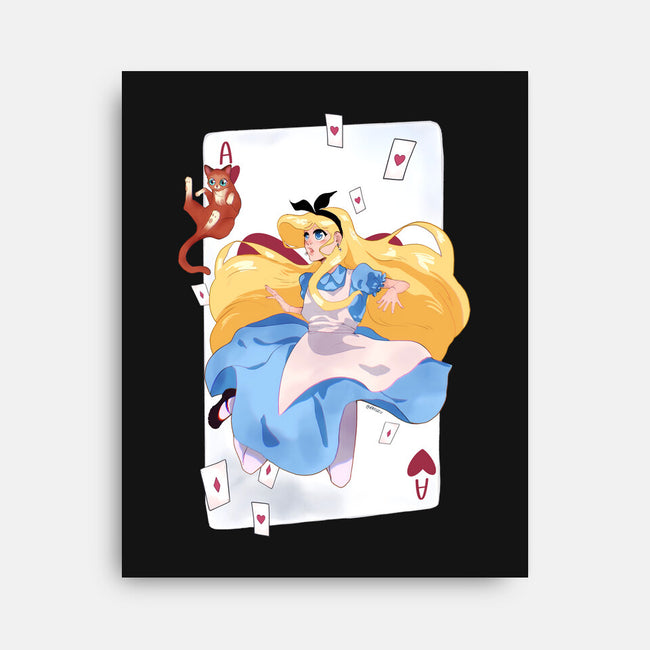 Wonderland Card-None-Stretched-Canvas-Rayuzu