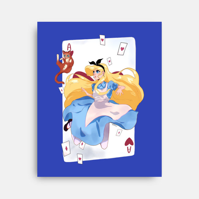 Wonderland Card-None-Stretched-Canvas-Rayuzu