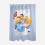 Wonderland Card-None-Polyester-Shower Curtain-Rayuzu