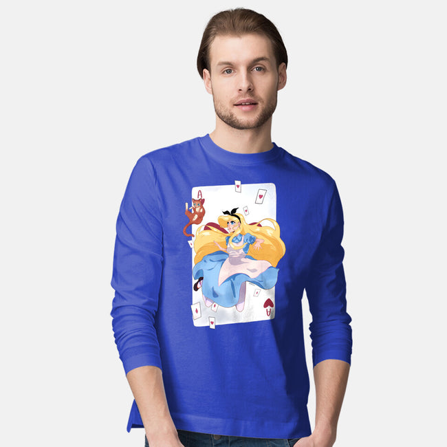 Wonderland Card-Mens-Long Sleeved-Tee-Rayuzu