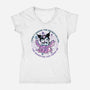 Cute Little Rockstar-Womens-V-Neck-Tee-glitchygorilla