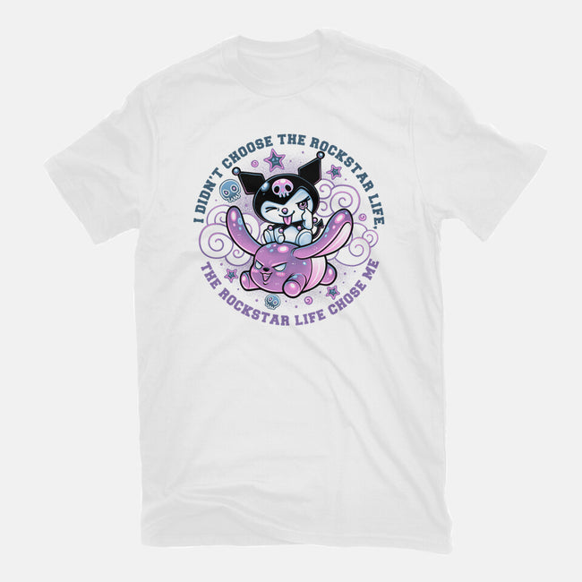 Cute Little Rockstar-Womens-Fitted-Tee-glitchygorilla