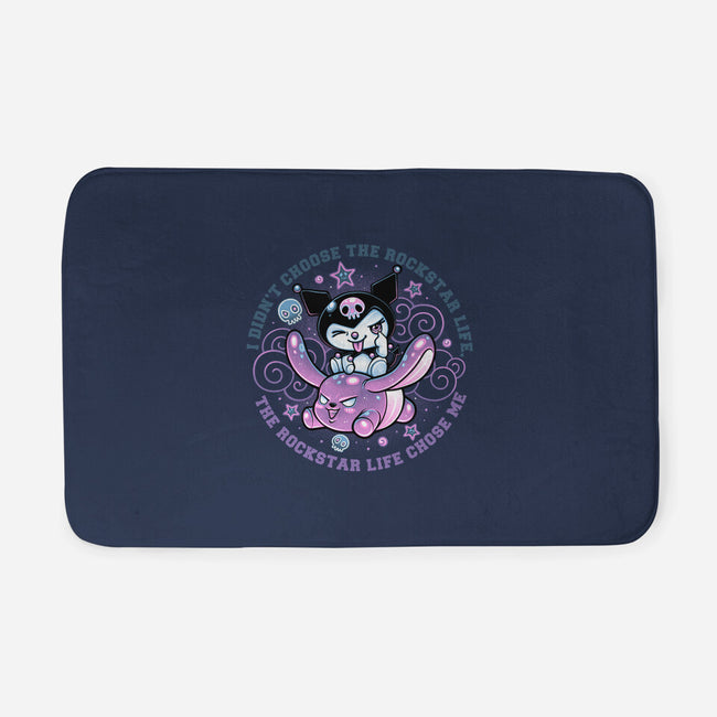 Cute Little Rockstar-None-Memory Foam-Bath Mat-glitchygorilla