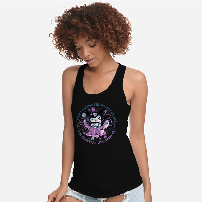 Cute Little Rockstar-Womens-Racerback-Tank-glitchygorilla