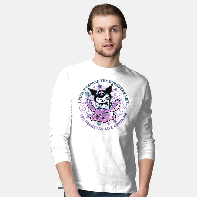 Cute Little Rockstar-Mens-Long Sleeved-Tee-glitchygorilla