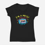 A Mess In The 90s-Womens-V-Neck-Tee-Wenceslao A Romero