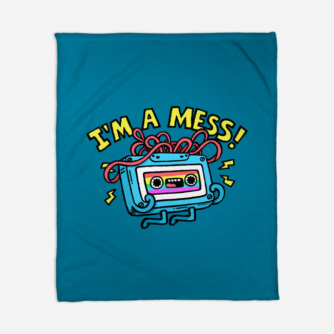 A Mess In The 90s-None-Fleece-Blanket-Wenceslao A Romero