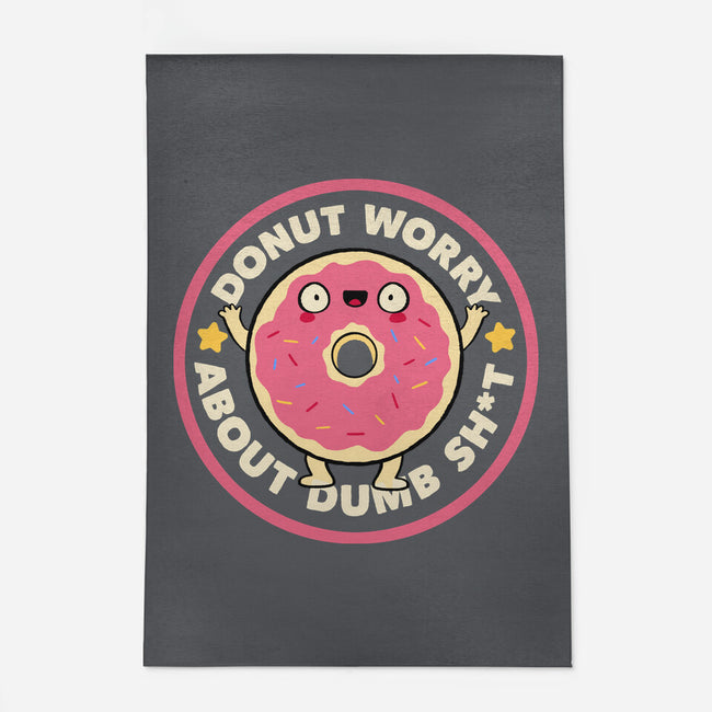 Donut Worry About Dumb Shit-None-Indoor-Rug-tobefonseca