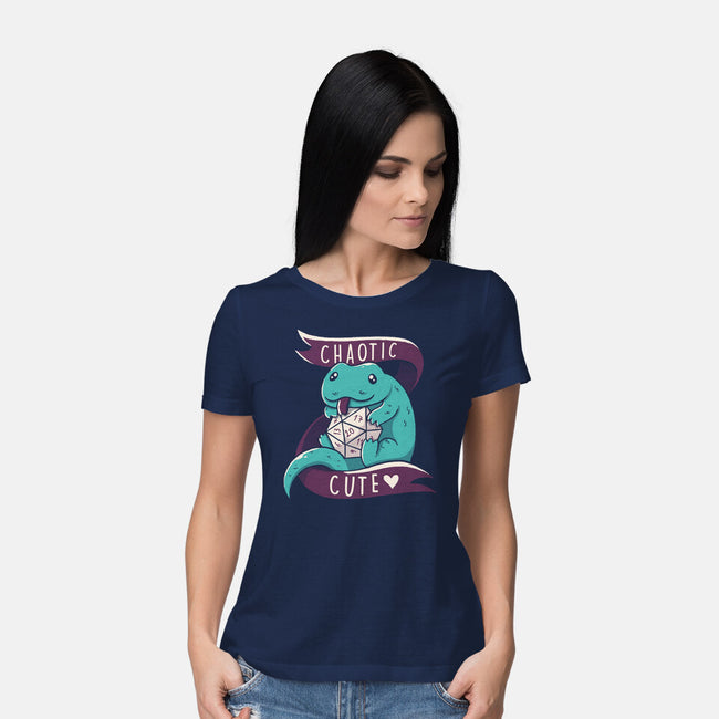 Chaotic Cute RPG Dragon-Womens-Basic-Tee-tobefonseca