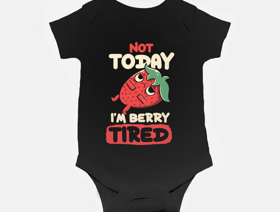 Berry Tired Funny Strawberry