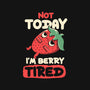 Berry Tired Funny Strawberry-Dog-Basic-Pet Tank-tobefonseca