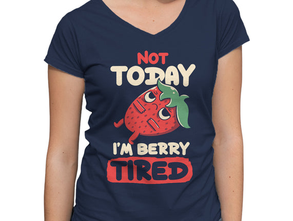 Berry Tired Funny Strawberry