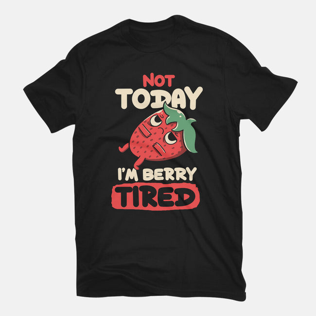 Berry Tired Funny Strawberry-Youth-Basic-Tee-tobefonseca