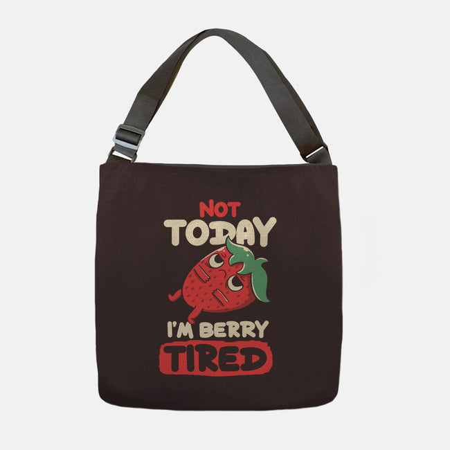 Berry Tired Funny Strawberry-None-Adjustable Tote-Bag-tobefonseca