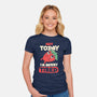 Berry Tired Funny Strawberry-Womens-Fitted-Tee-tobefonseca