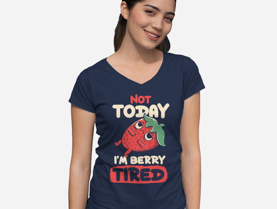 Berry Tired Funny Strawberry