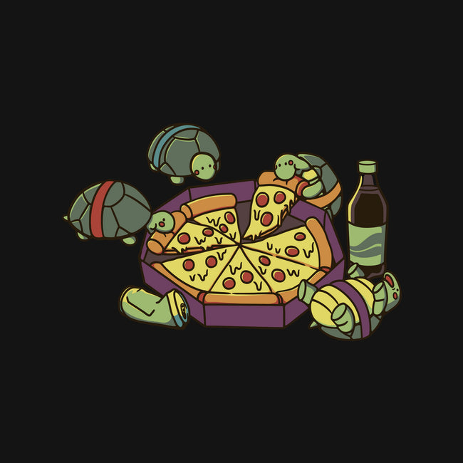 Teenage Turtle Pizza Lover-Womens-Basic-Tee-tobefonseca