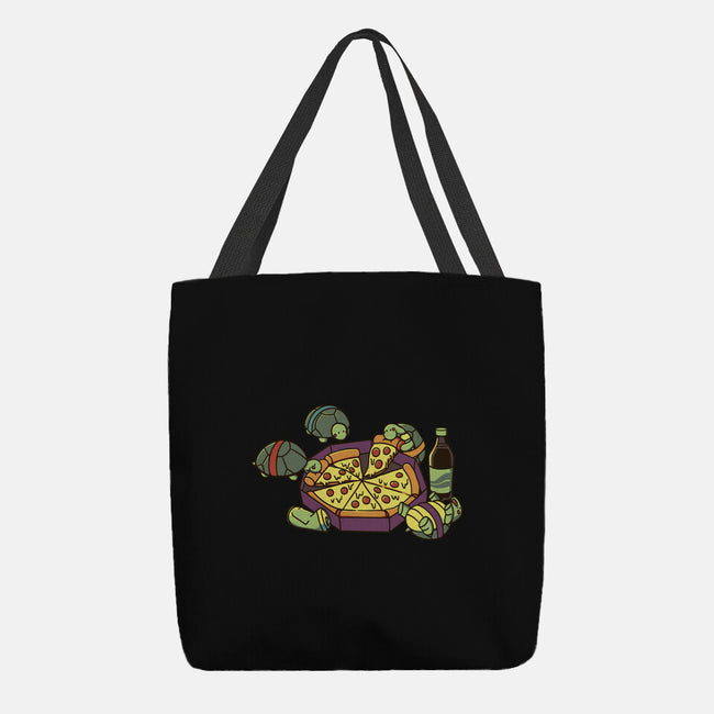 Teenage Turtle Pizza Lover-None-Basic Tote-Bag-tobefonseca