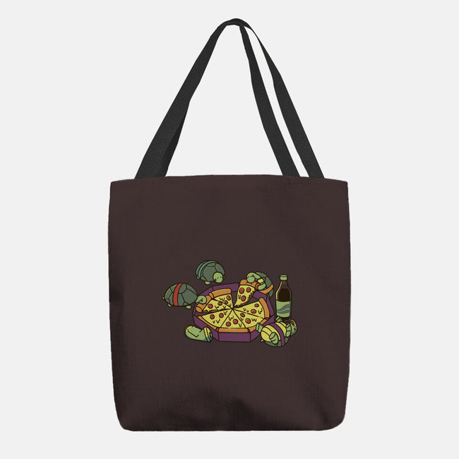 Teenage Turtle Pizza Lover-None-Basic Tote-Bag-tobefonseca