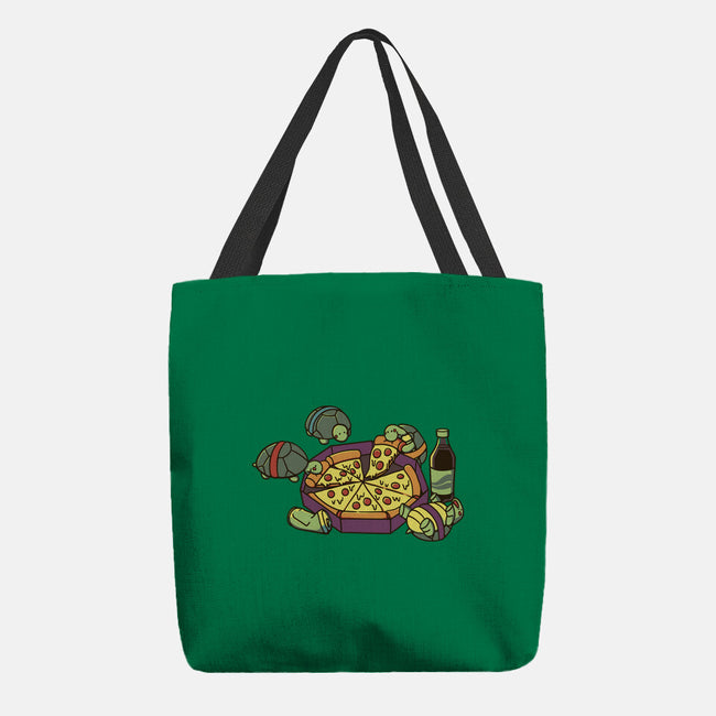 Teenage Turtle Pizza Lover-None-Basic Tote-Bag-tobefonseca