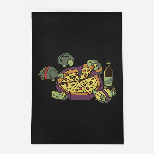 Teenage Turtle Pizza Lover-None-Indoor-Rug-tobefonseca