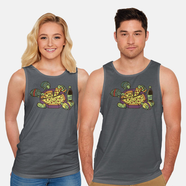 Teenage Turtle Pizza Lover-Unisex-Basic-Tank-tobefonseca