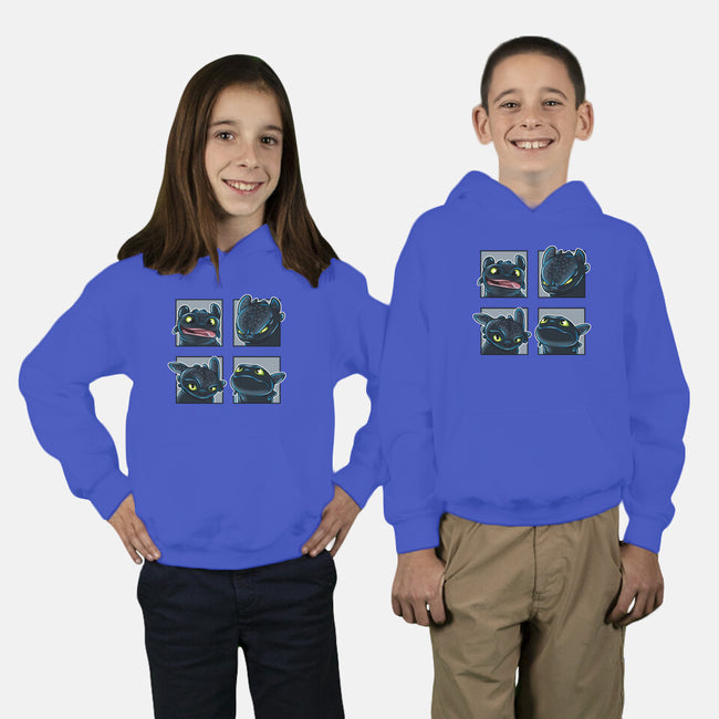 Dragon Emotions-Youth-Pullover-Sweatshirt-nickzzarto