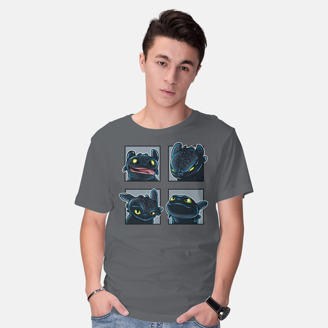 Dragon Emotions-Mens-Basic-Tee-nickzzarto