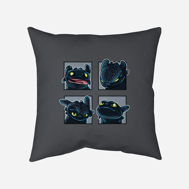 Dragon Emotions-None-Removable Cover-Throw Pillow-nickzzarto