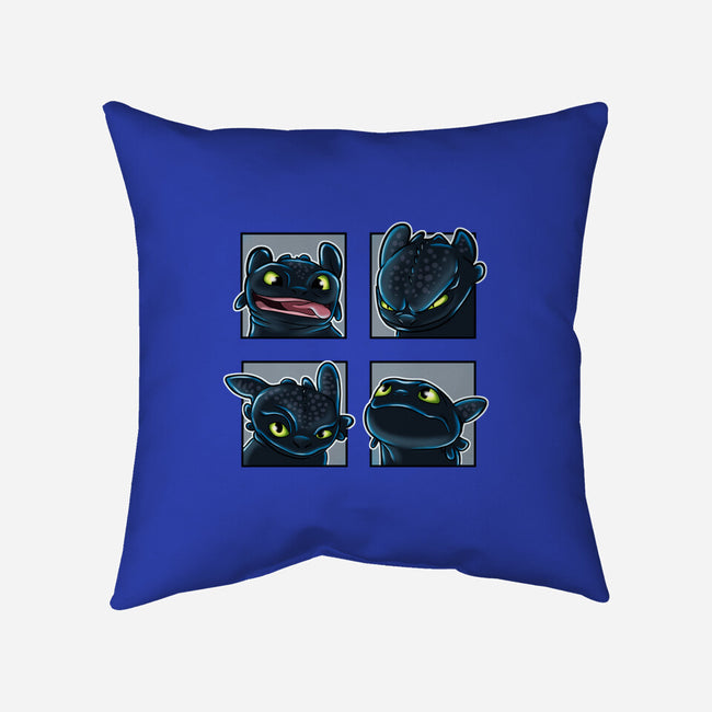 Dragon Emotions-None-Removable Cover-Throw Pillow-nickzzarto