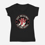 Put Me Down-Womens-V-Neck-Tee-tobefonseca