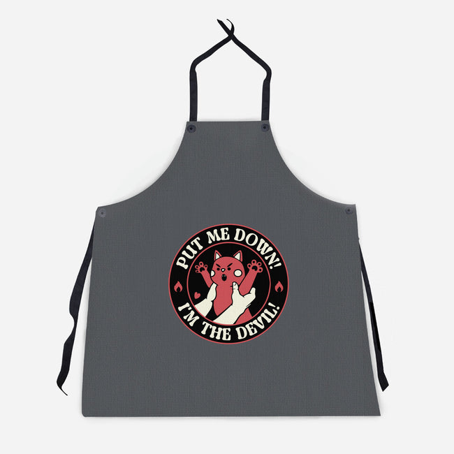 Put Me Down-Unisex-Kitchen-Apron-tobefonseca