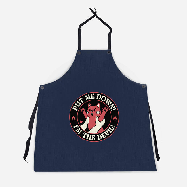 Put Me Down-Unisex-Kitchen-Apron-tobefonseca