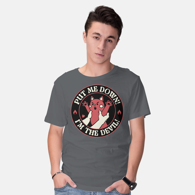 Put Me Down-Mens-Basic-Tee-tobefonseca