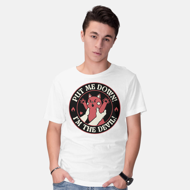 Put Me Down-Mens-Basic-Tee-tobefonseca