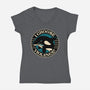 Orca I Choose Violence Seal-Womens-V-Neck-Tee-tobefonseca