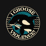 Orca I Choose Violence Seal-Womens-V-Neck-Tee-tobefonseca