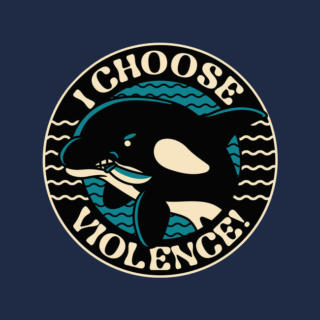 Orca I Choose Violence Seal-None-Fleece-Blanket-tobefonseca