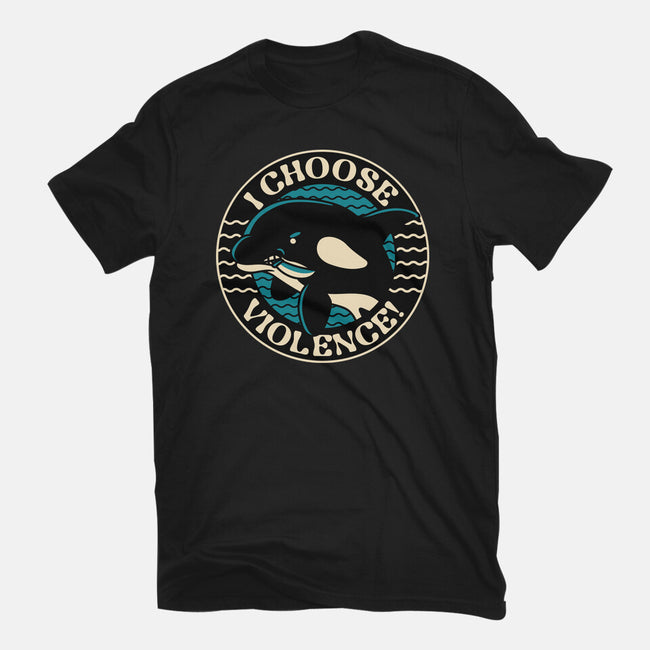 Orca I Choose Violence Seal-Mens-Heavyweight-Tee-tobefonseca