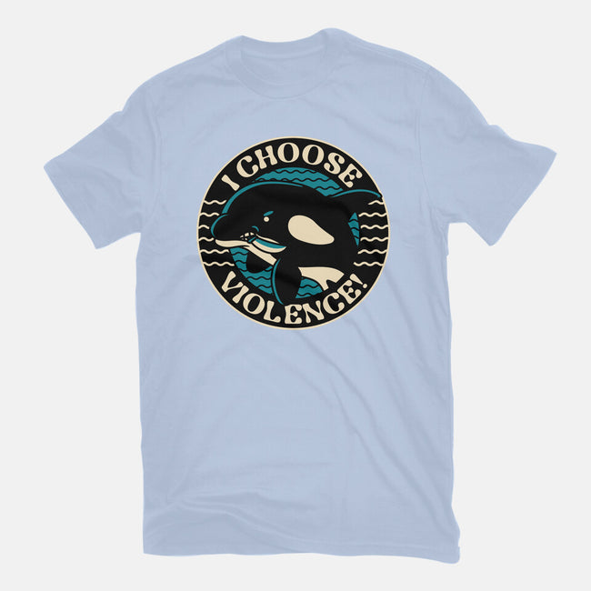 Orca I Choose Violence Seal-Womens-Basic-Tee-tobefonseca