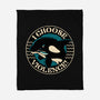 Orca I Choose Violence Seal-None-Fleece-Blanket-tobefonseca