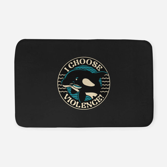 Orca I Choose Violence Seal-None-Memory Foam-Bath Mat-tobefonseca