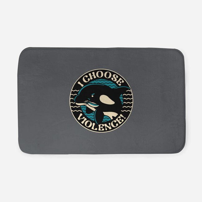 Orca I Choose Violence Seal-None-Memory Foam-Bath Mat-tobefonseca