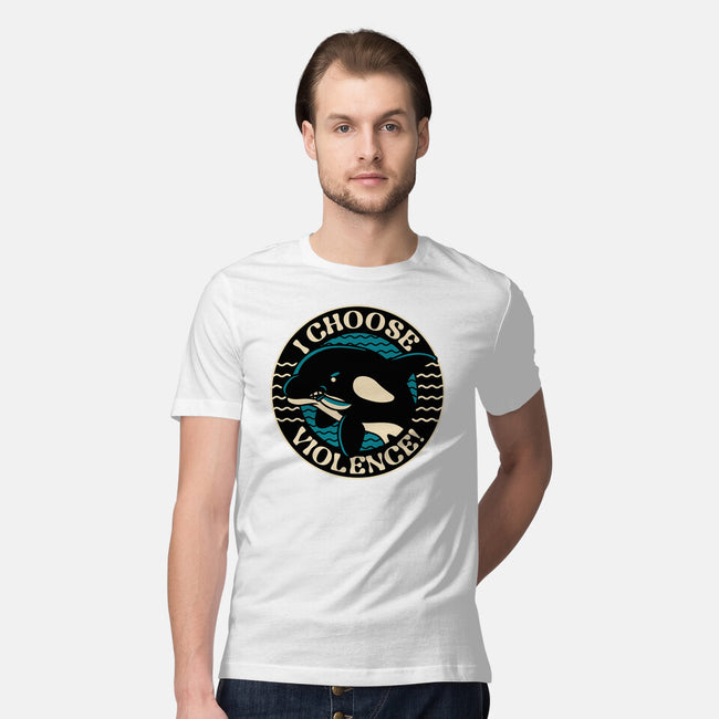 Orca I Choose Violence Seal-Mens-Premium-Tee-tobefonseca