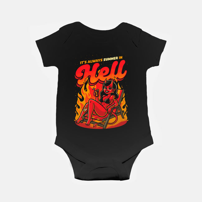 Summer Pinup Devil-Baby-Basic-Onesie-Studio Mootant