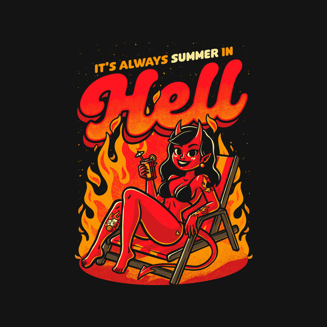 Summer Pinup Devil-Womens-Basic-Tee-Studio Mootant