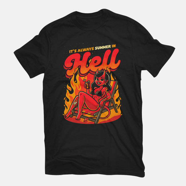 Summer Pinup Devil-Mens-Heavyweight-Tee-Studio Mootant