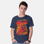 Summer Pinup Devil-Mens-Basic-Tee-Studio Mootant