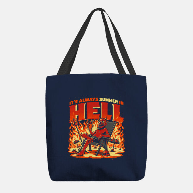 Summer In Hell-None-Basic Tote-Bag-Studio Mootant